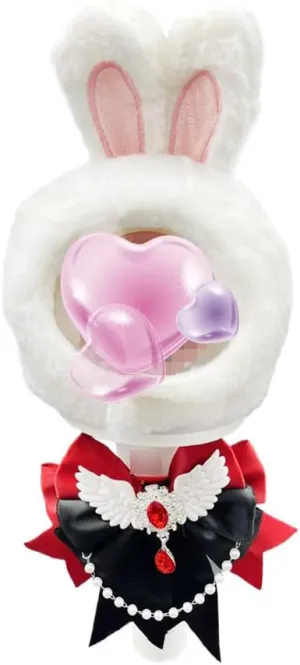 Lightstick Decoration Set Including A Cute Fluffy Cartoon Light Stcik Covers, A K-pop Ribbon Bow Tie Intended for Staykids Lightstick Ver.2 Concert Accessories Merchandise