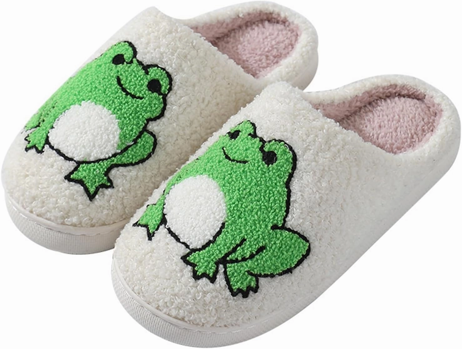 LNERIP Animal Slippers Fruit Slippers Plant Slippers Various Cartoon Patterns Fluffy Soft Memory Foam Retro Indoor Outdoor Home Couple Shoes