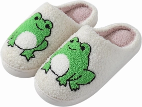 LNERIP Animal Slippers Fruit Slippers Plant Slippers Various Cartoon Patterns Fluffy Soft Memory Foam Retro Indoor Outdoor Home Couple Shoes