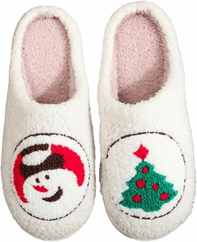 LNERIP Slippers Winter Womens Mens Fluffy Plush Slippers Animals Cute Cartoon House Slippers Cuddly Warm Shoes Indoor Outdoor Girls Women