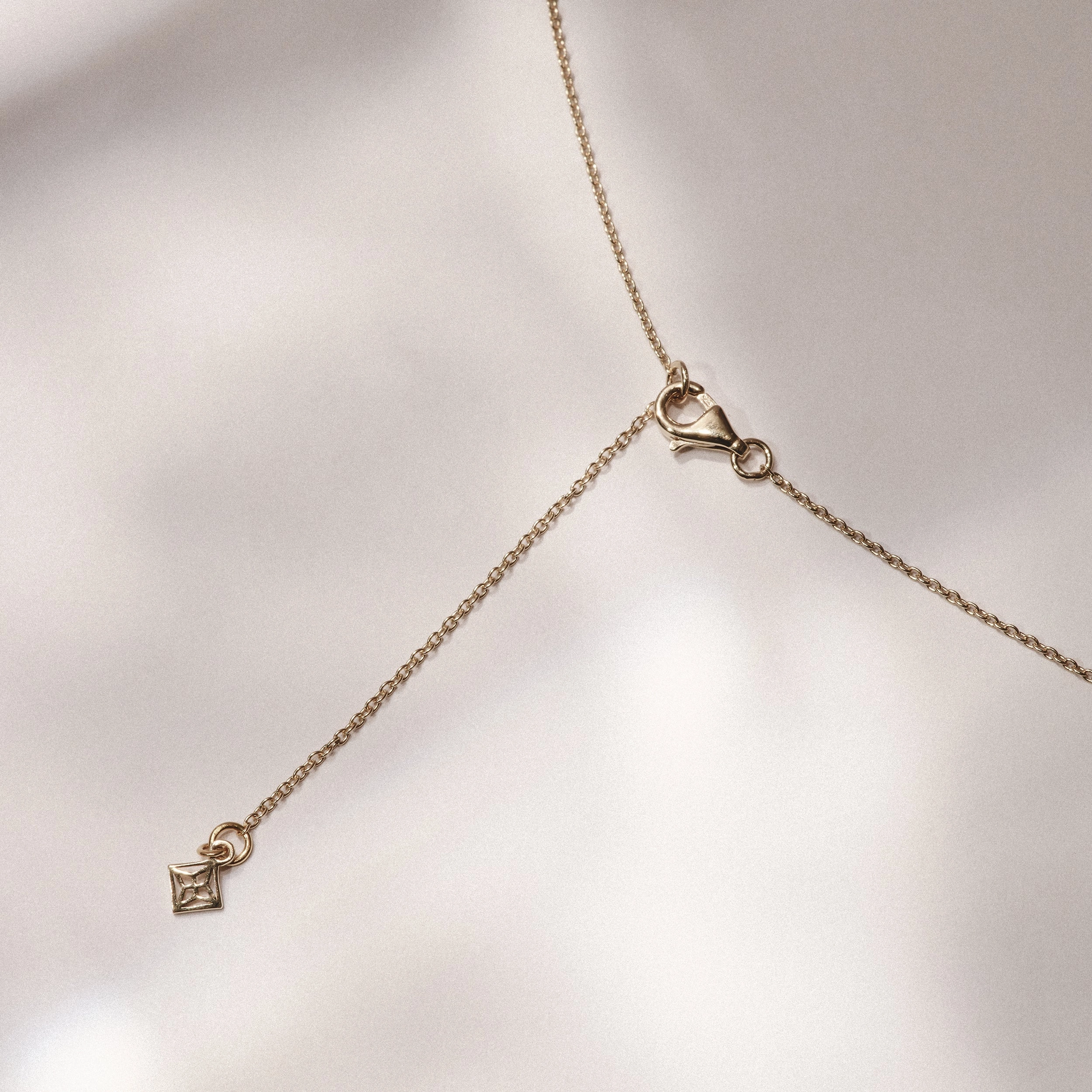 Love Letter Initial J Lab Diamond Necklace set in 18K Gold Vermeil