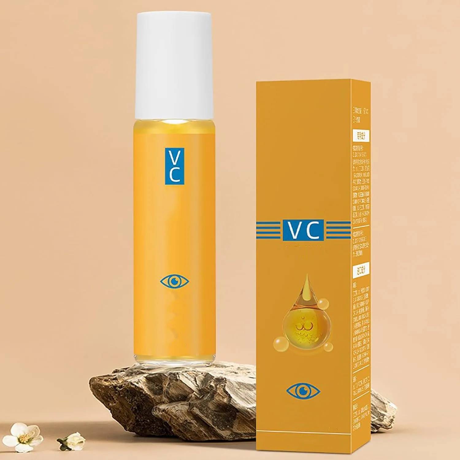 Lutein Eye Essence Oil,Lutein Eye Wrinkle Essence Oil, Eyes Serum Massage Ball, Anti Aging Anti Wrinkle Eyes Cream for Women and Men (3pcs)
