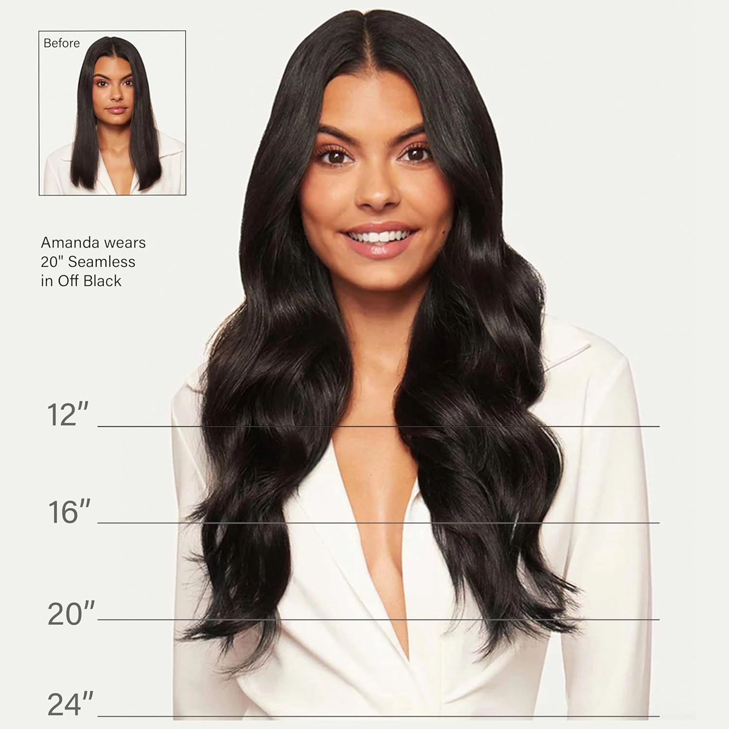 Luxy 100% Remy Human Hair - Seamless Clip-In Hair Extensions - Multi-Dimensional Color for Natural Blending, Adds Volume & Length 160 grams 16" Dimensional Natural Blonde