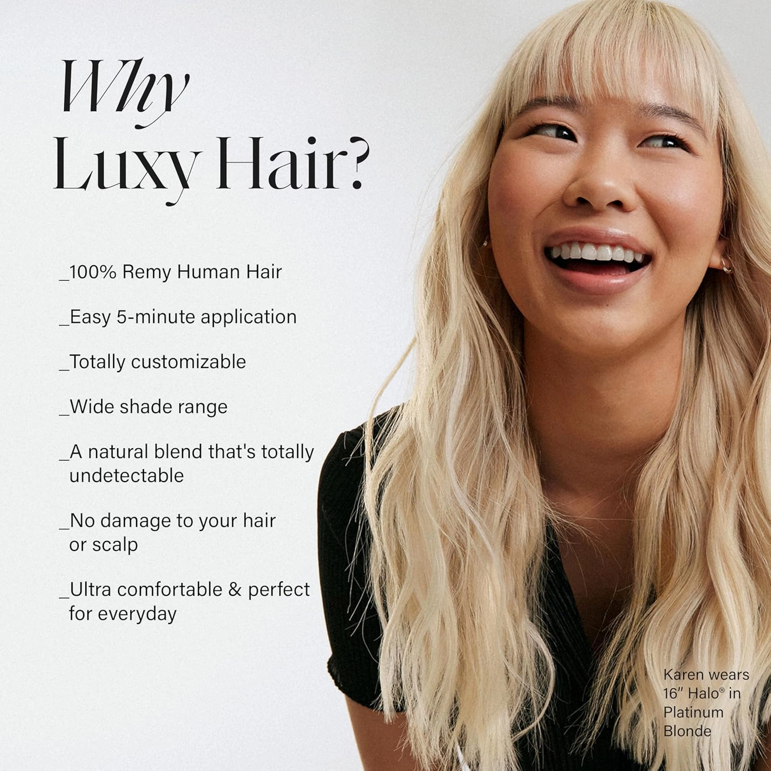 Luxy 100% Remy Human Hair - Seamless Clip-In Hair Extensions - Multi-Dimensional Color for Natural Blending, Adds Volume & Length 160 grams 16" Dimensional Natural Blonde