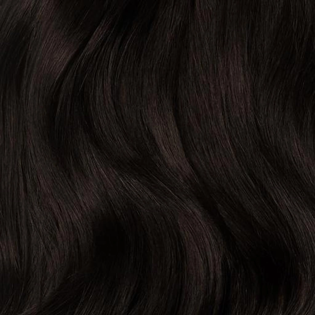 Luxy 100% Remy Human Hair, Clip-In Ponytail Extension, One-Piece Velcro Wrap & Secure Prongs - Natural Looking Volume & Length for All Hair Types 100 grams 16" Mocha Brown Ponytail