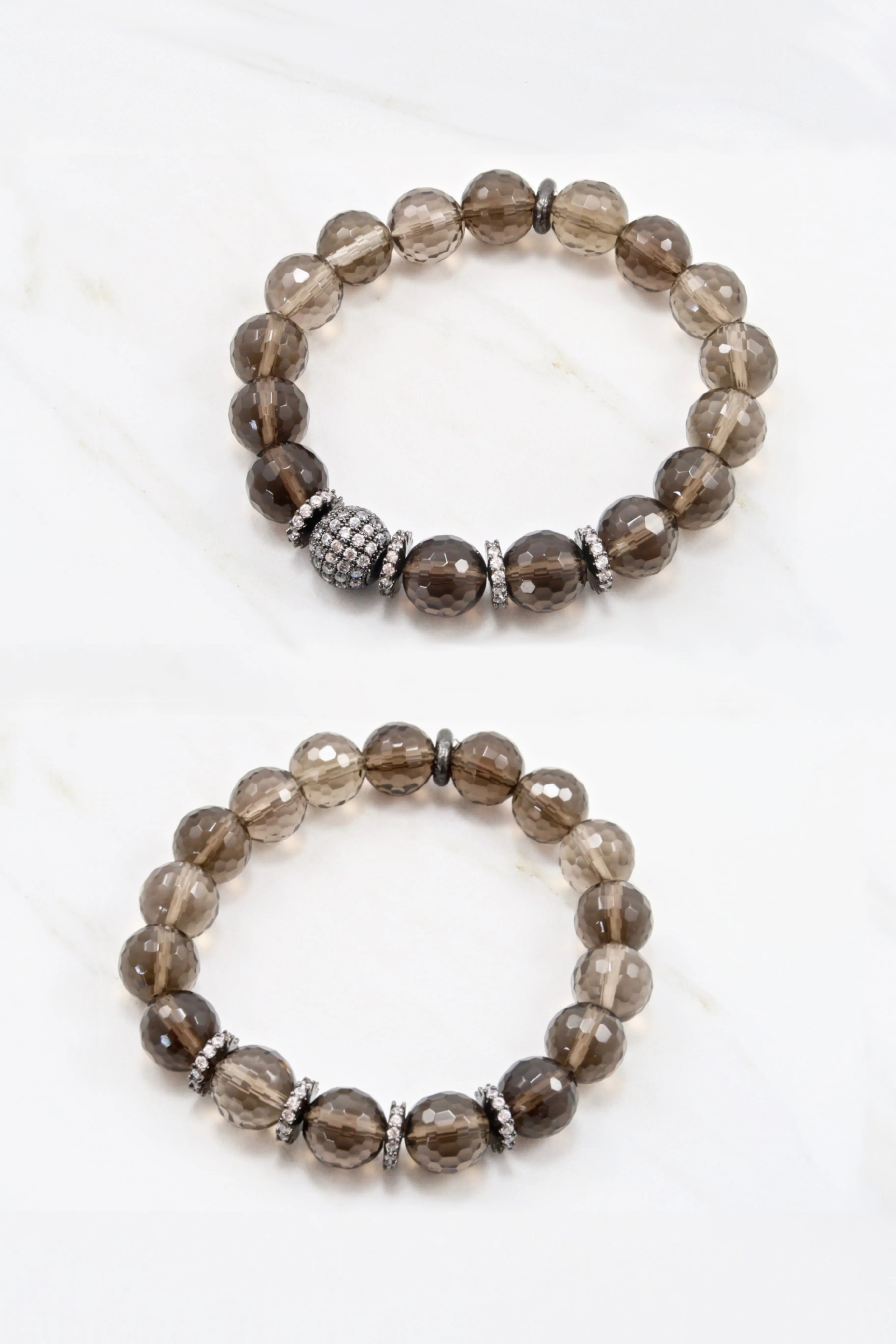 LYLA GUNMETAL smoky quartz