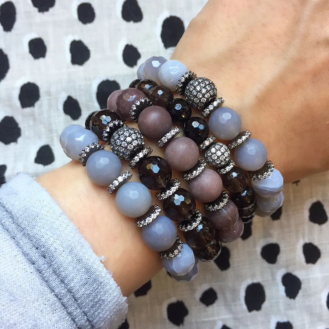 LYLA GUNMETAL smoky quartz