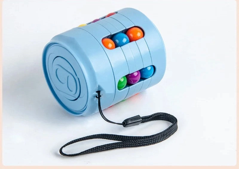 Magic Rotating Beans Puzzle Cube – Montessori Educational Toy & Fidget Game for Kids and Adults Stress Relief