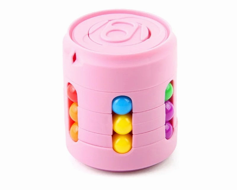 Magic Rotating Beans Puzzle Cube – Montessori Educational Toy & Fidget Game for Kids and Adults Stress Relief