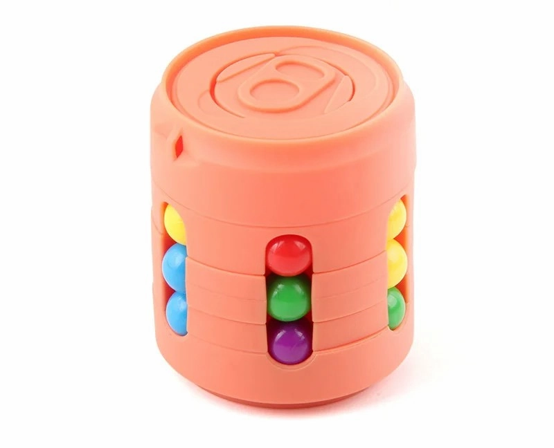 Magic Rotating Beans Puzzle Cube – Montessori Educational Toy & Fidget Game for Kids and Adults Stress Relief