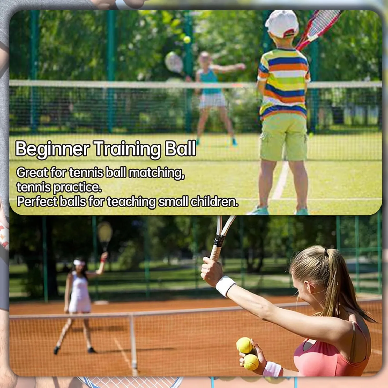 Magicorange Tennis Balls, 60 Pack Advanced Training Tennis Balls Practice Ball, Pet Dog Playing Balls,Good for Beginner Training Ball