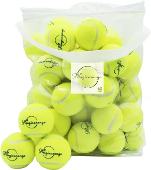 Magicorange Tennis Balls, 60 Pack Advanced Training Tennis Balls Practice Ball, Pet Dog Playing Balls,Good for Beginner Training Ball