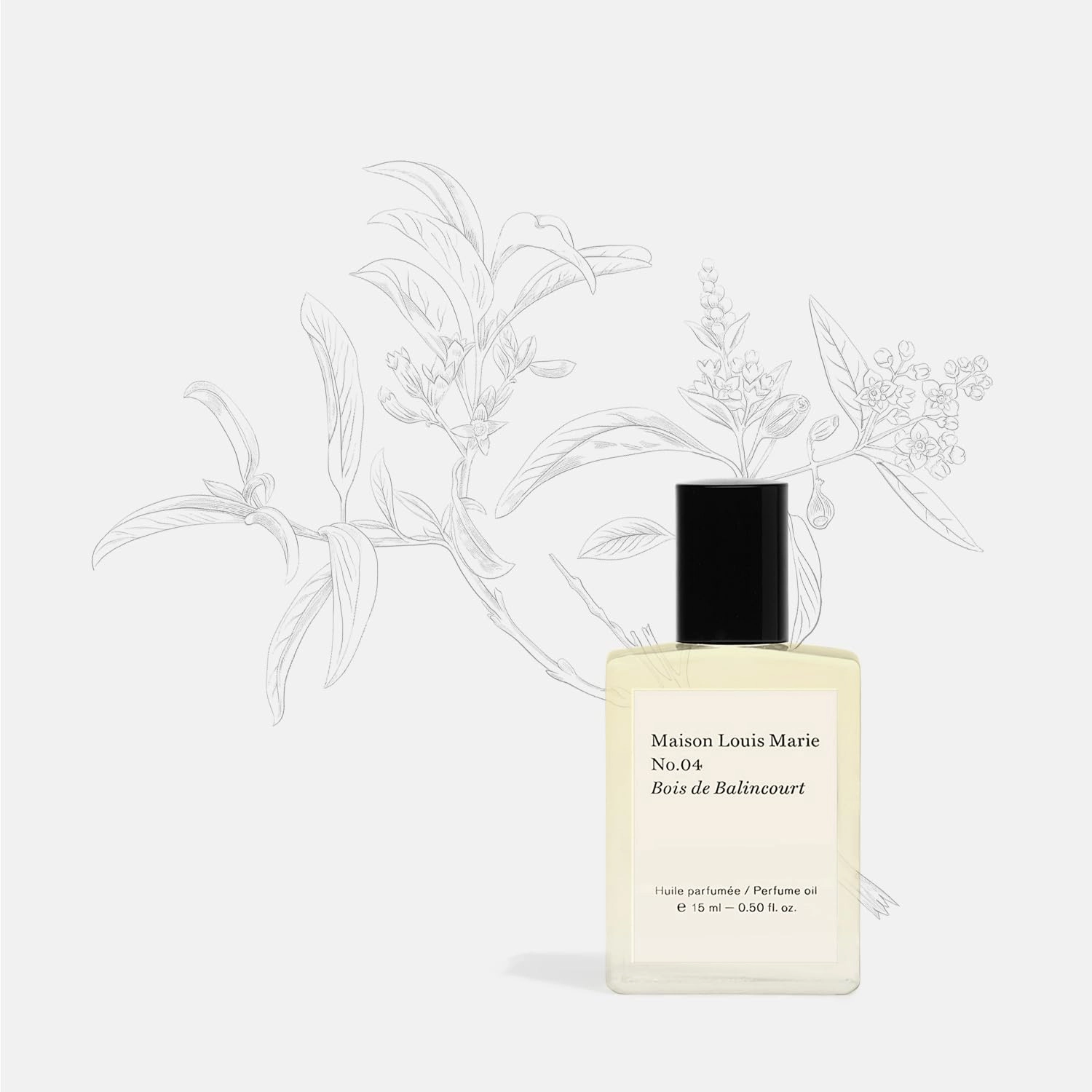 Maison Louis Marie - No.04 Bois de Balincourt Natural Roll-On Perfume Oil | Luxury Clean Beauty   Non-Toxic Fragrance (0.5 fl oz | 15 ml)