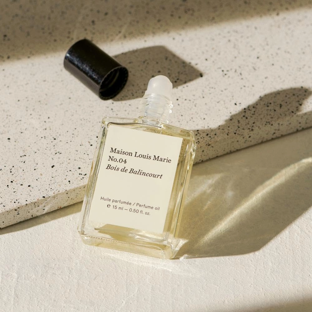Maison Louis Marie - No.04 Bois de Balincourt Natural Roll-On Perfume Oil | Luxury Clean Beauty   Non-Toxic Fragrance (0.5 fl oz | 15 ml)
