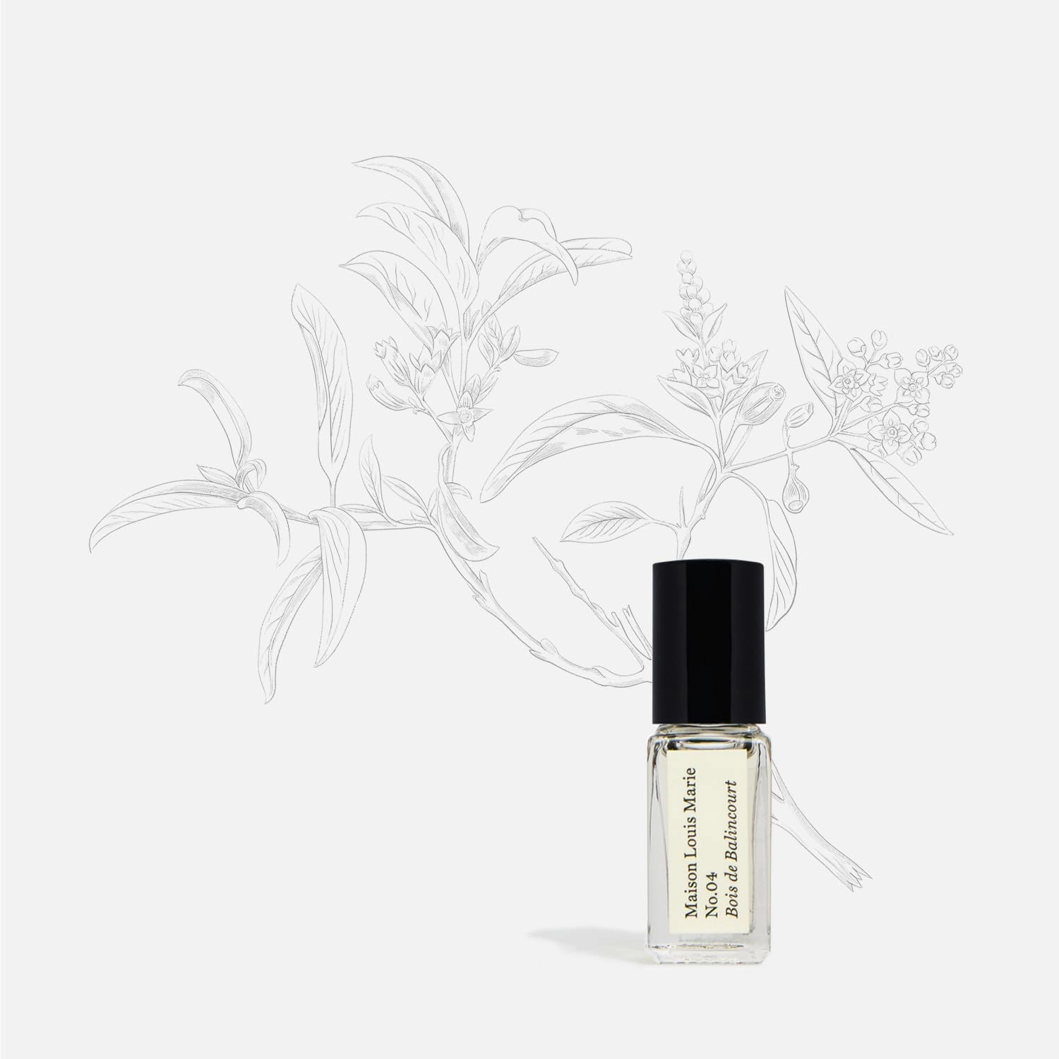 Maison Louis Marie - No.04 Bois de Balincourt Natural Roll-On Perfume Oil Sample | Luxury Clean Beauty   Non-Toxic Fragrance (0.1 fl oz | 3 ml)