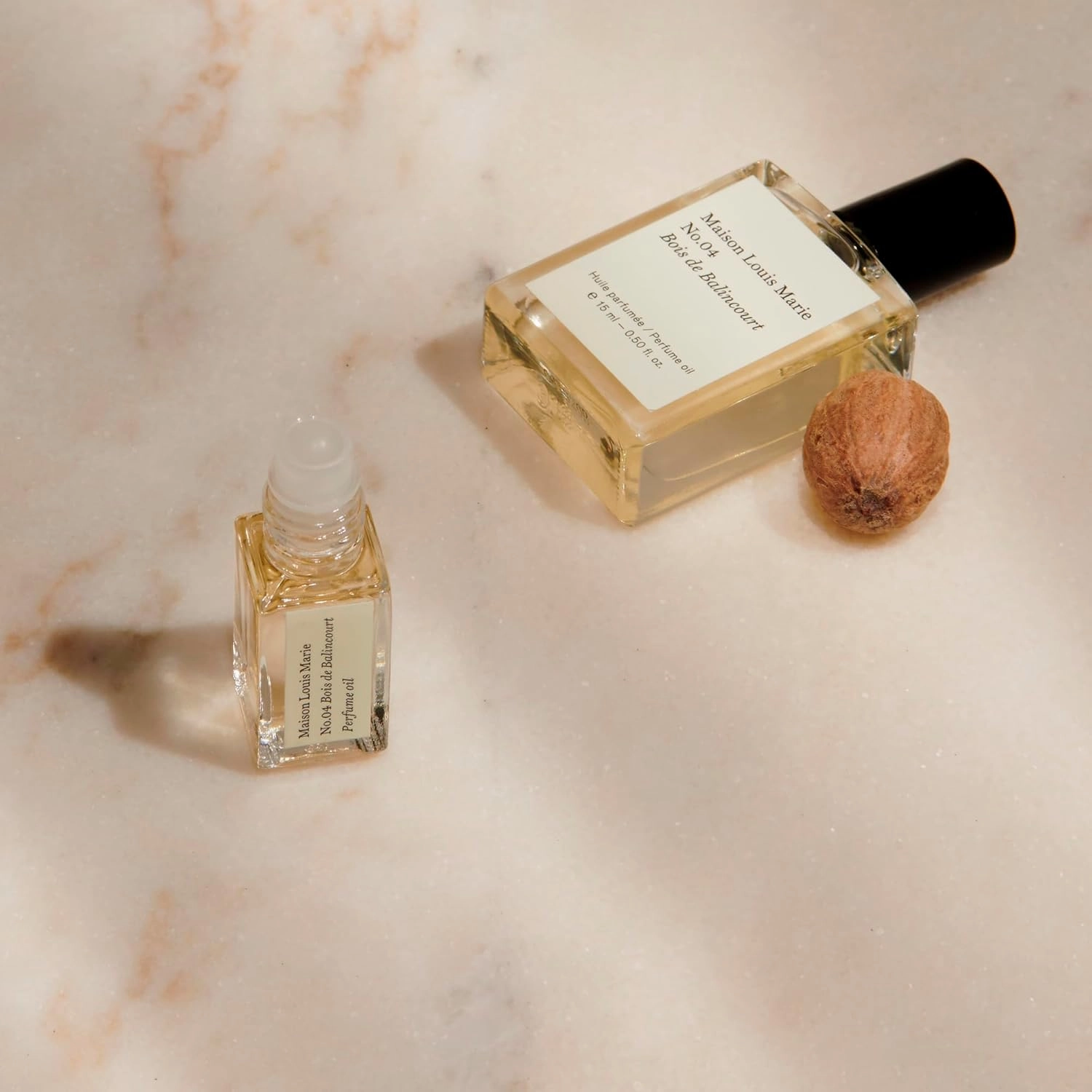 Maison Louis Marie - No.04 Bois de Balincourt Natural Roll-On Perfume Oil Sample | Luxury Clean Beauty   Non-Toxic Fragrance (0.1 fl oz | 3 ml)