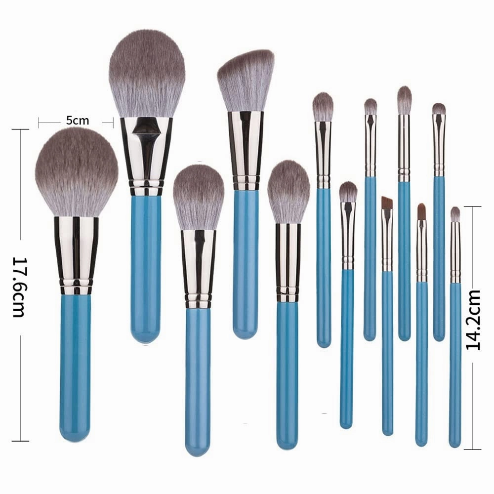 Makeup Brush 13pcs Synthetic Hair Brushes Set-powder Blush Foundation Eyeshadow Beauty Brochas