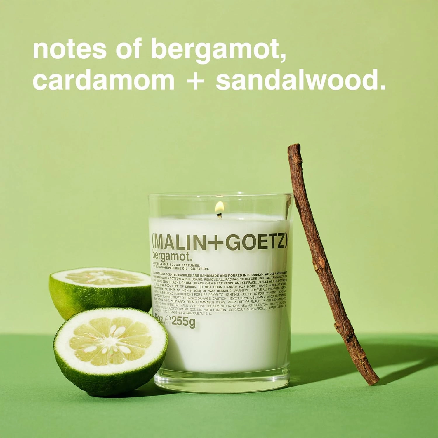 Malin Goetz Highly Scented, Long Lasting, Slow Burn, All Natural, Hand Poured, Luxury Wax Blend, Aromatic Candles and Gift Set, 60 Hours, 9oz