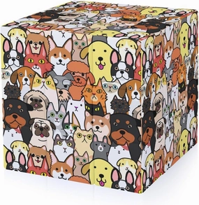 Many Funny Animals Funny 3x3x3 Cube Smooth Lightweight Puzzle for Adult Graphic Printing Travel
