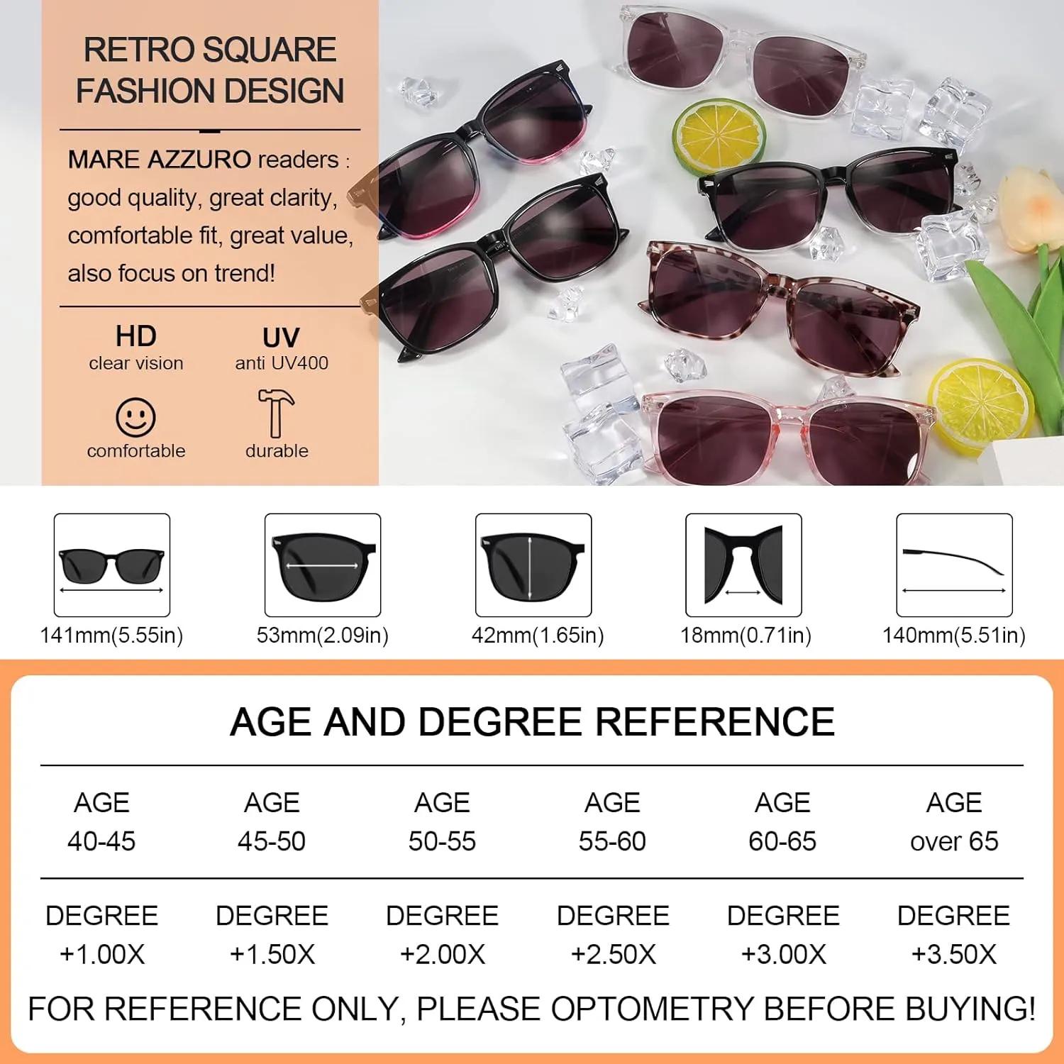 MARE AZZURO Trendy Large Square Polarized Sunglasses Women Fashion Leopard Driving Sun Glasses UV Protection
