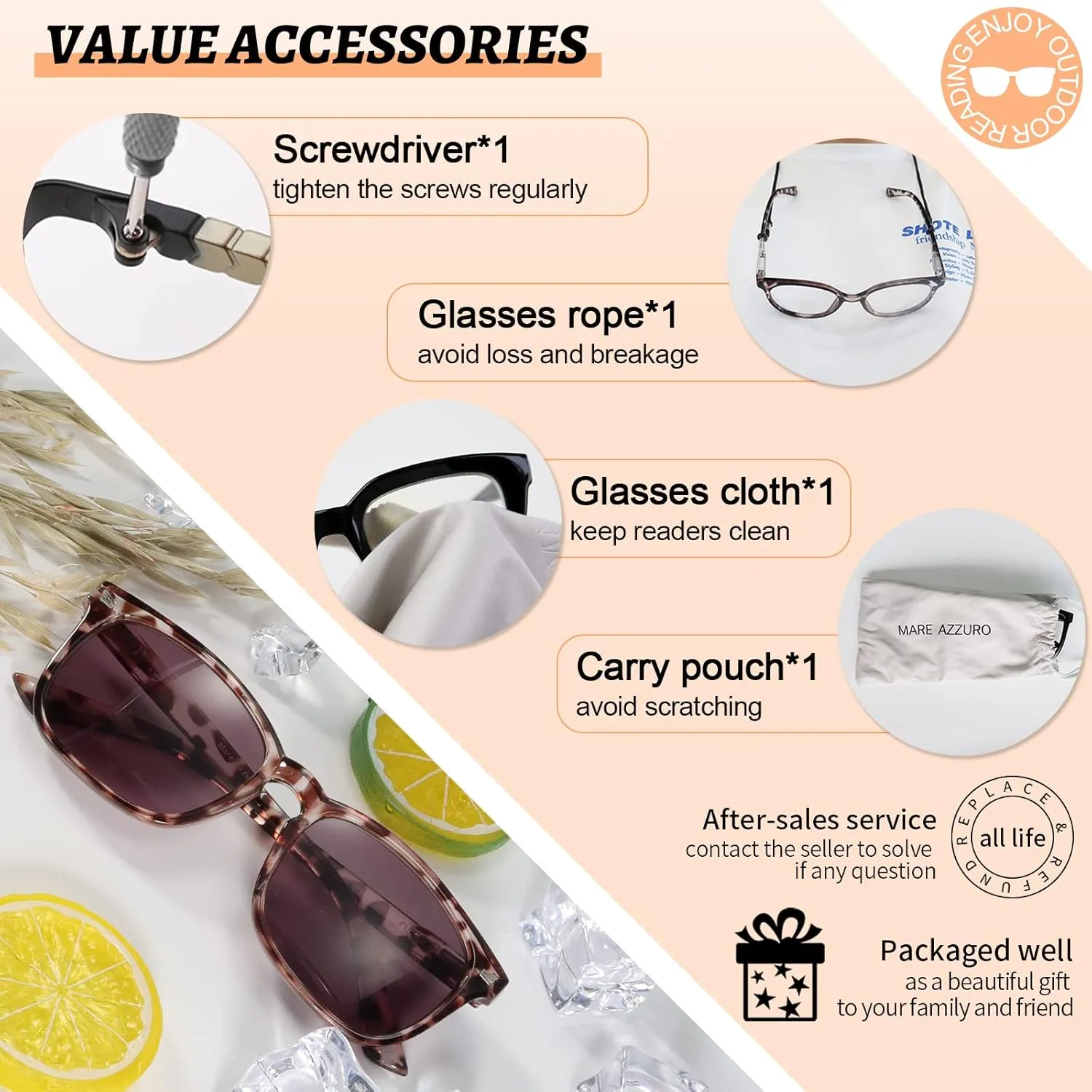 MARE AZZURO Trendy Large Square Polarized Sunglasses Women Fashion Leopard Driving Sun Glasses UV Protection