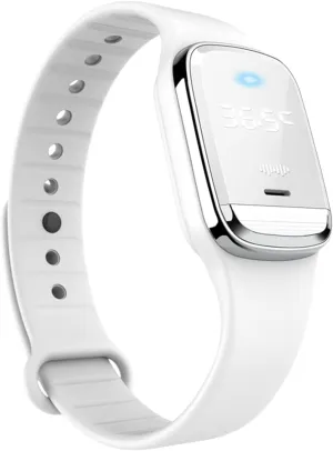 Matybobe Bracelets Temperature Measurement Ultrasonic Mosquito Reusable Long Protection Support Clock