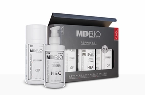MD PLUS BIO Hair Regrowth & Care Set For All Genders, Hair Growh Serum With Pack, Colored And All Types Hair Repair Set, Includes Spray-Shampoo-Vitamins Hair Care Set