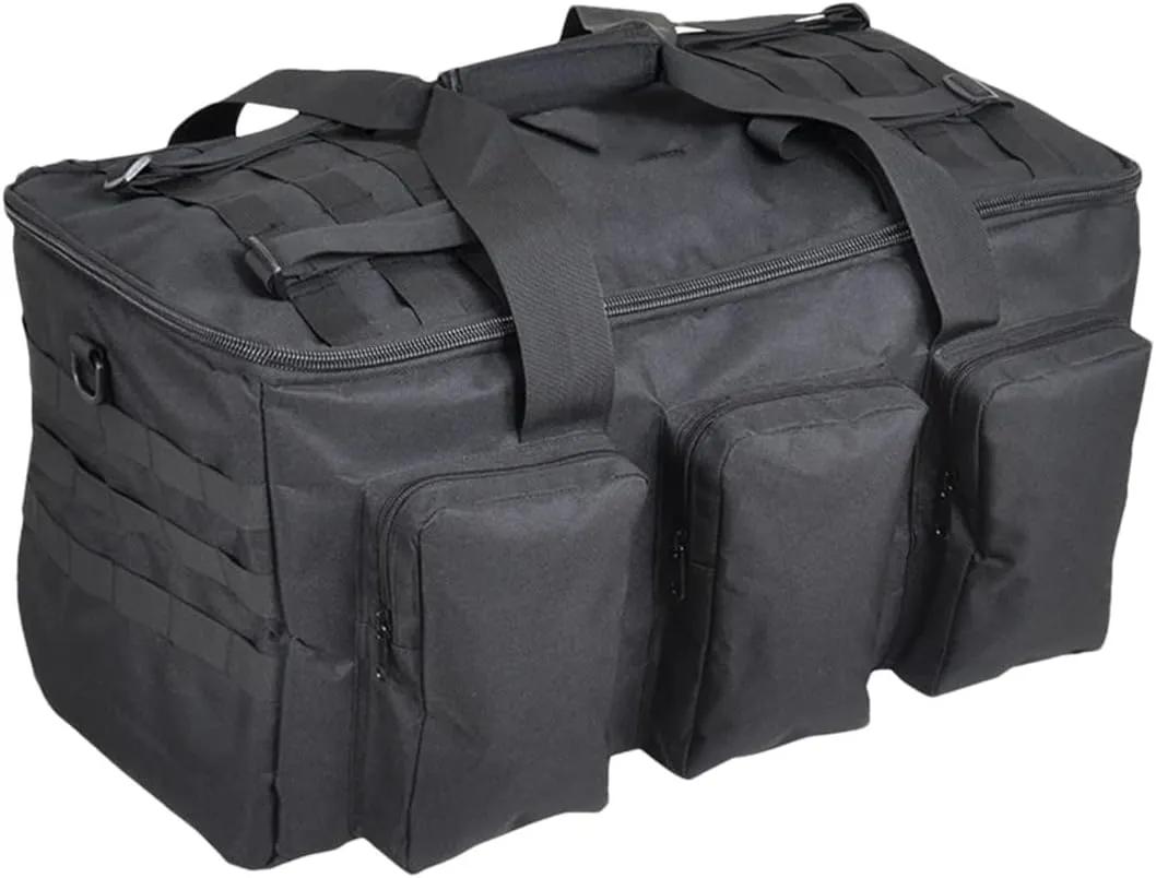 Men Tactical Camping Bag Military Backpack Mountaineering Travel Outdoor Sports Rucksack Hunting Shoulder Luggage Bag, Black
