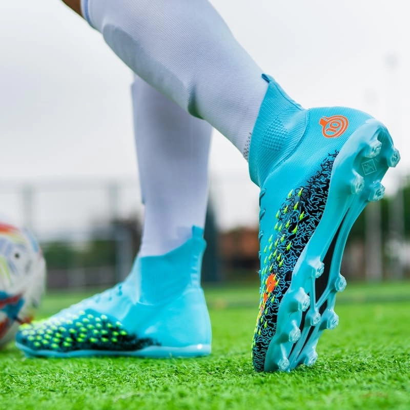 Men's & Women's High-Top Soccer Cleats, Yellow, All Seasons, Solid, Modern, Adult & Big Kid, Unisex, Athletic Shoes, Soccer Shoes