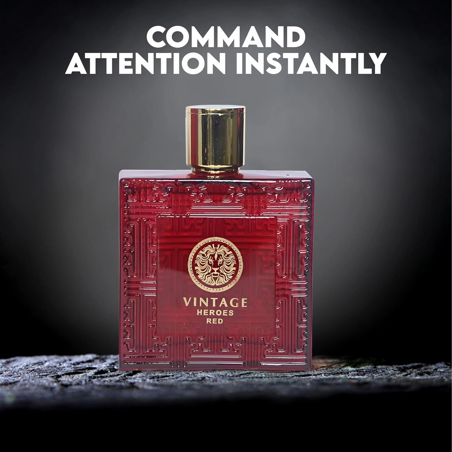 Men's Cologne Gift Set 4 Pack Vintage Heroes Series - 3.4 Fl Oz Each | Vanilla Bourbon, Leather & Amber Floral Fragrance | Luxury Eau de Toilette Quartet