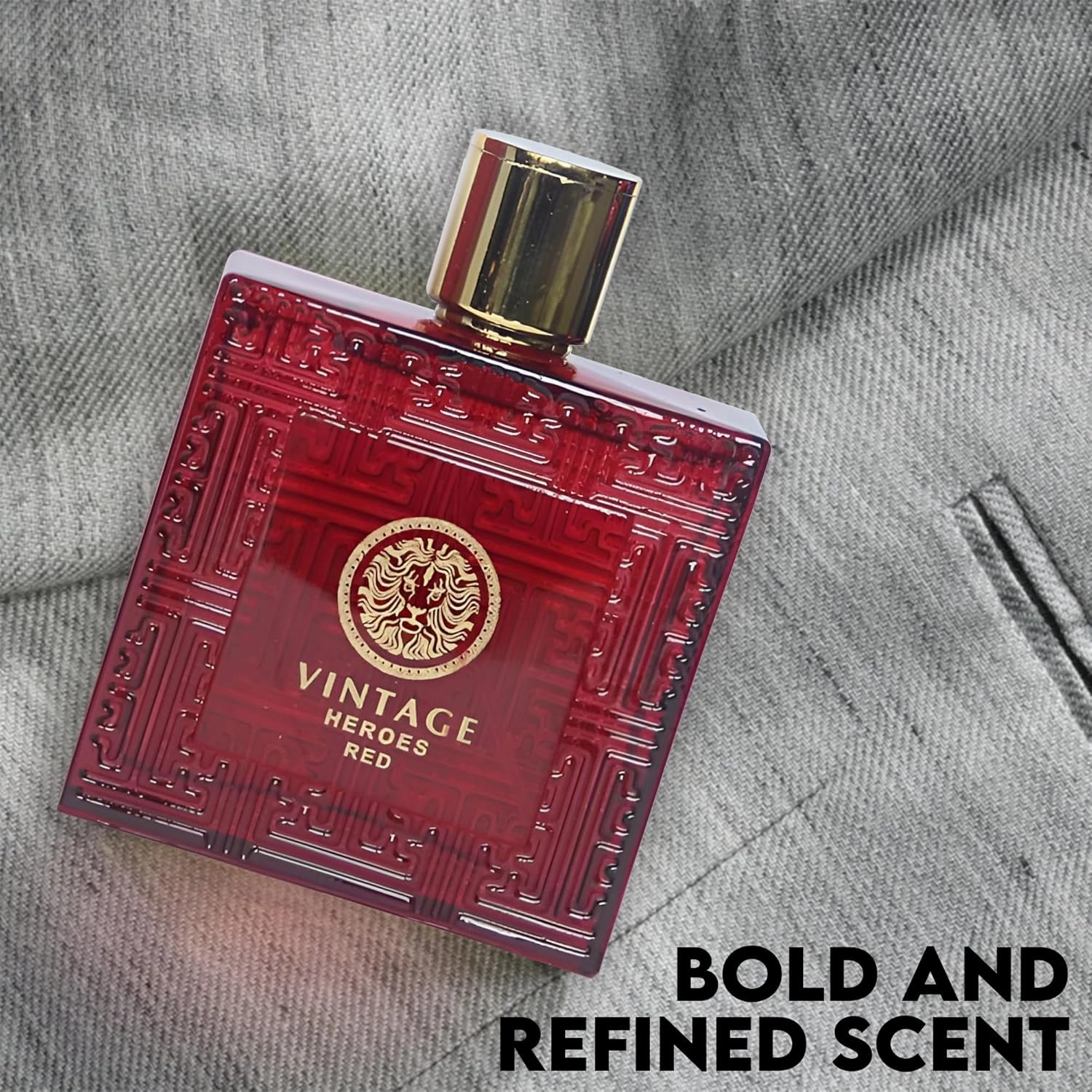 Men's Cologne Gift Set 4 Pack Vintage Heroes Series - 3.4 Fl Oz Each | Vanilla Bourbon, Leather & Amber Floral Fragrance | Luxury Eau de Toilette Quartet