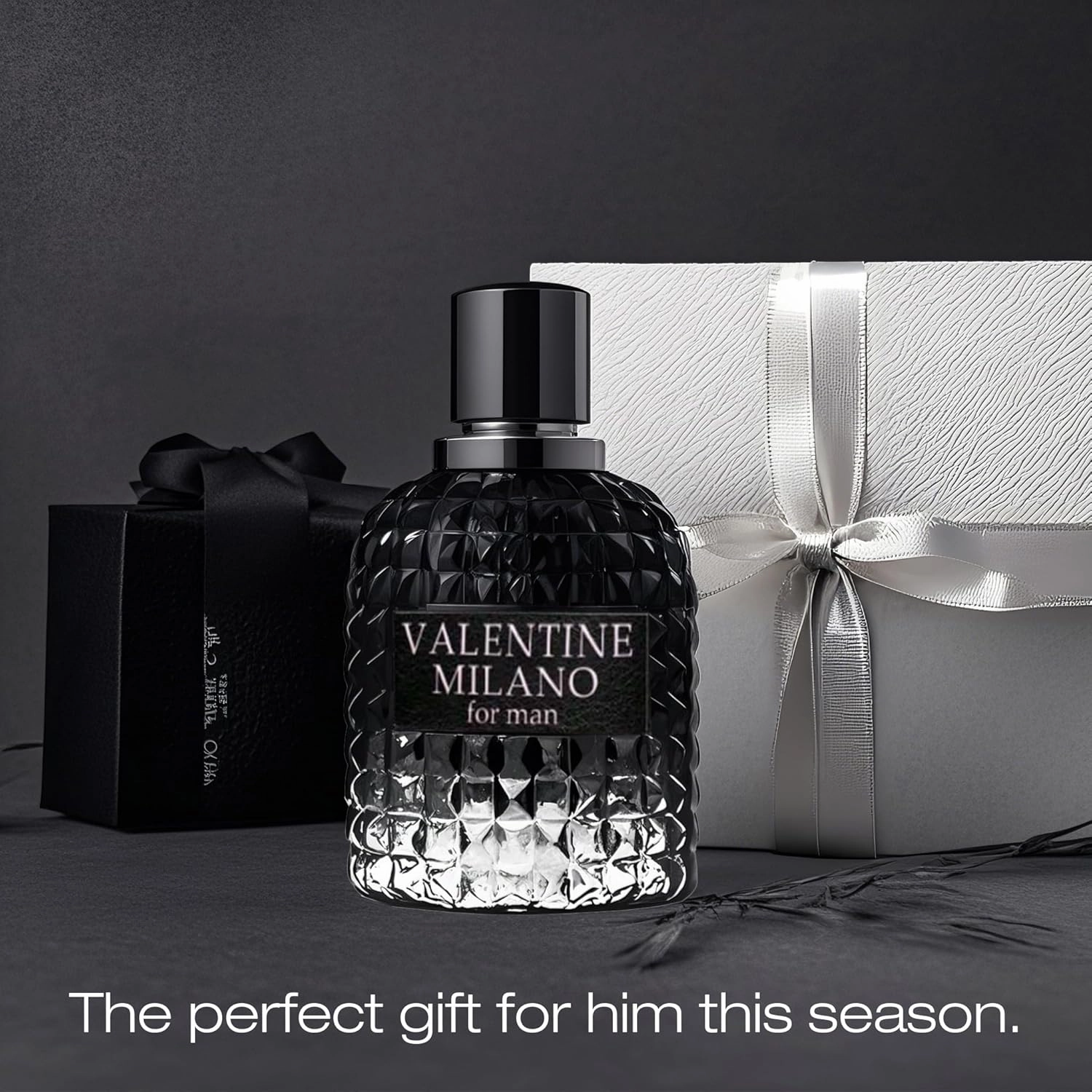 Men's Cologne Gift Set Include Valentine Milano,Valentine,Choco Musk & Aqua Deep Blue - 3.4 Fl Oz Each | Vanilla Bourbon, Leather & Amber Floral Fragrance | Luxury Eau de Toilette Quartet