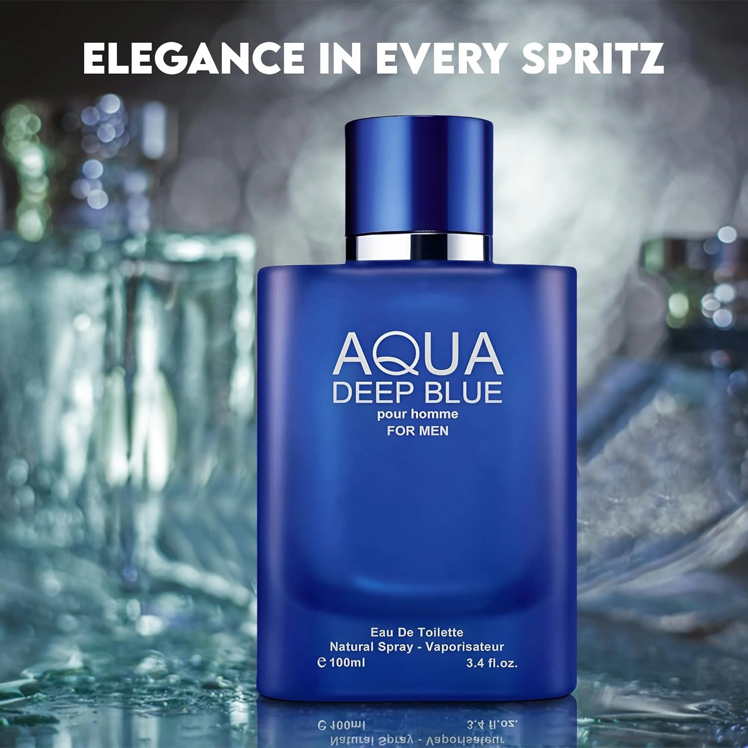 Men's Cologne Gift Set Include Valentine Milano,Valentine,Choco Musk & Aqua Deep Blue - 3.4 Fl Oz Each | Vanilla Bourbon, Leather & Amber Floral Fragrance | Luxury Eau de Toilette Quartet