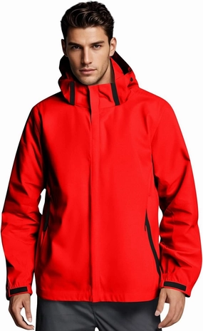 Men's Rain Jacket Light Waterproof Rain Coats Ponchos Sun Protective Outdoor Jacket with Hooded