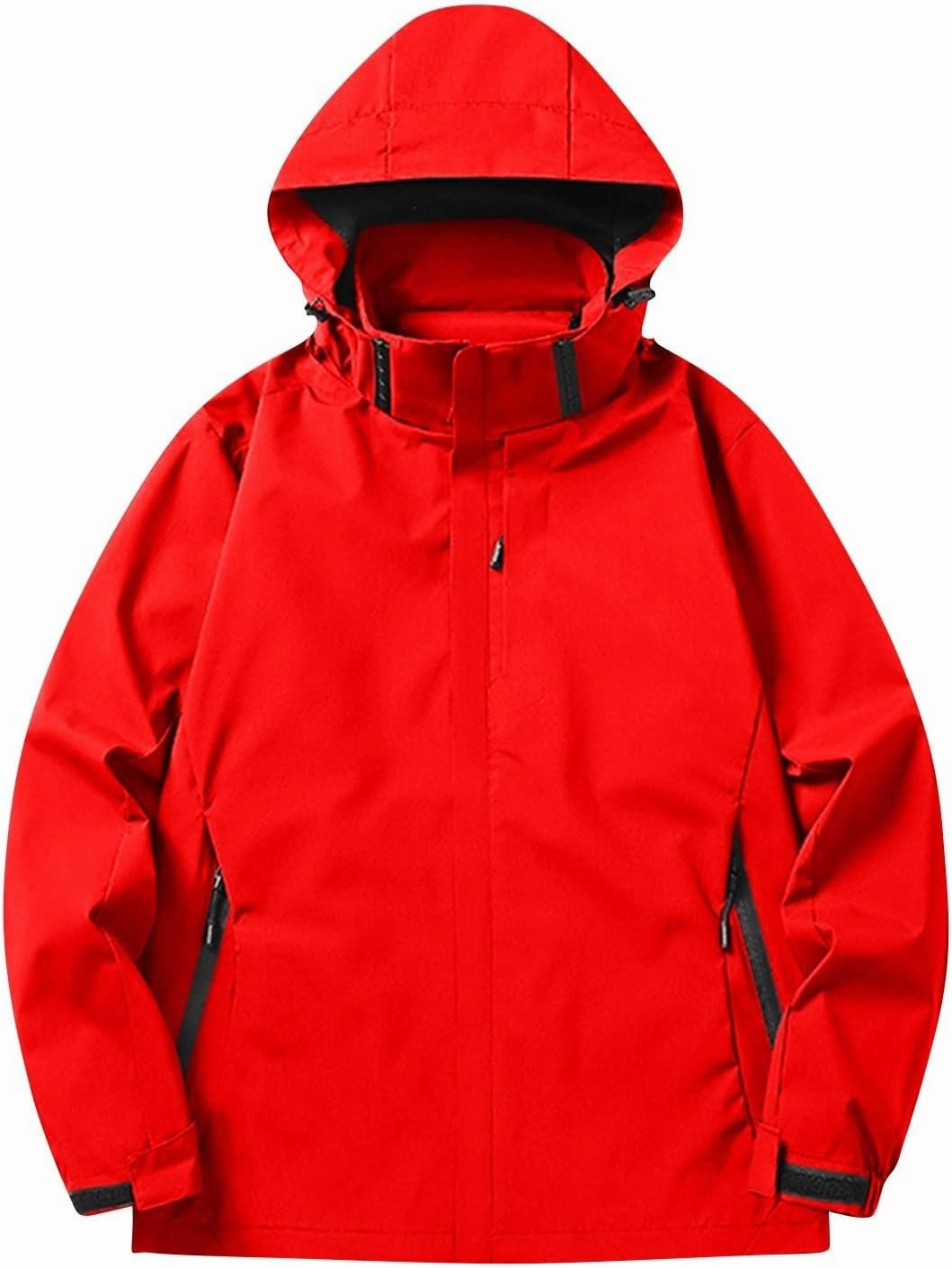 Men's Rain Jacket Light Waterproof Rain Coats Ponchos Sun Protective Outdoor Jacket with Hooded