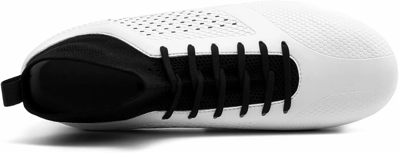 Men's Soccer Cleats Shoes Professional High-Top Breathable Athletic Football Shoes for Outdoor Indoor TF/AG
