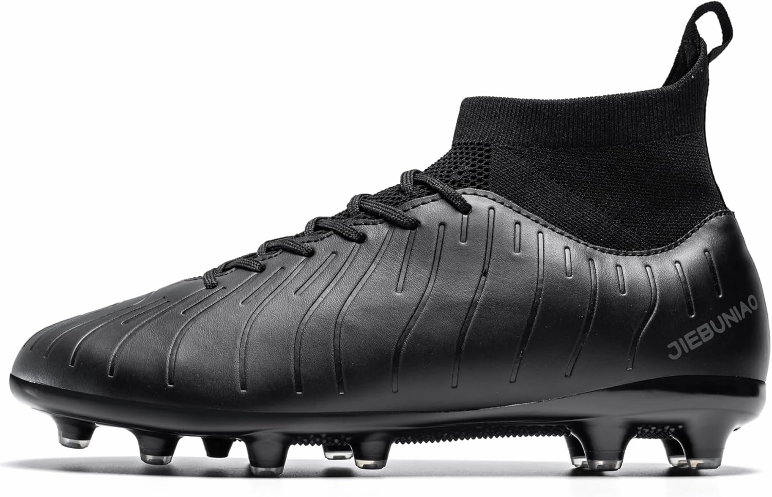 Men's Women's Soccer Shoes High-Tops Lace-Up Non-Slip Spikes Outdoor Sports Athletic Football Cleats