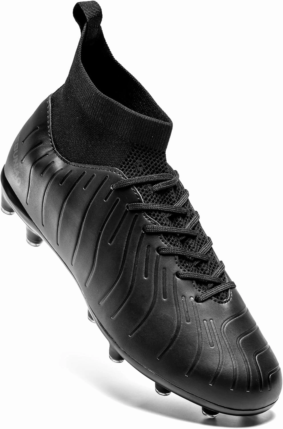 Men's Women's Soccer Shoes High-Tops Lace-Up Non-Slip Spikes Outdoor Sports Athletic Football Cleats
