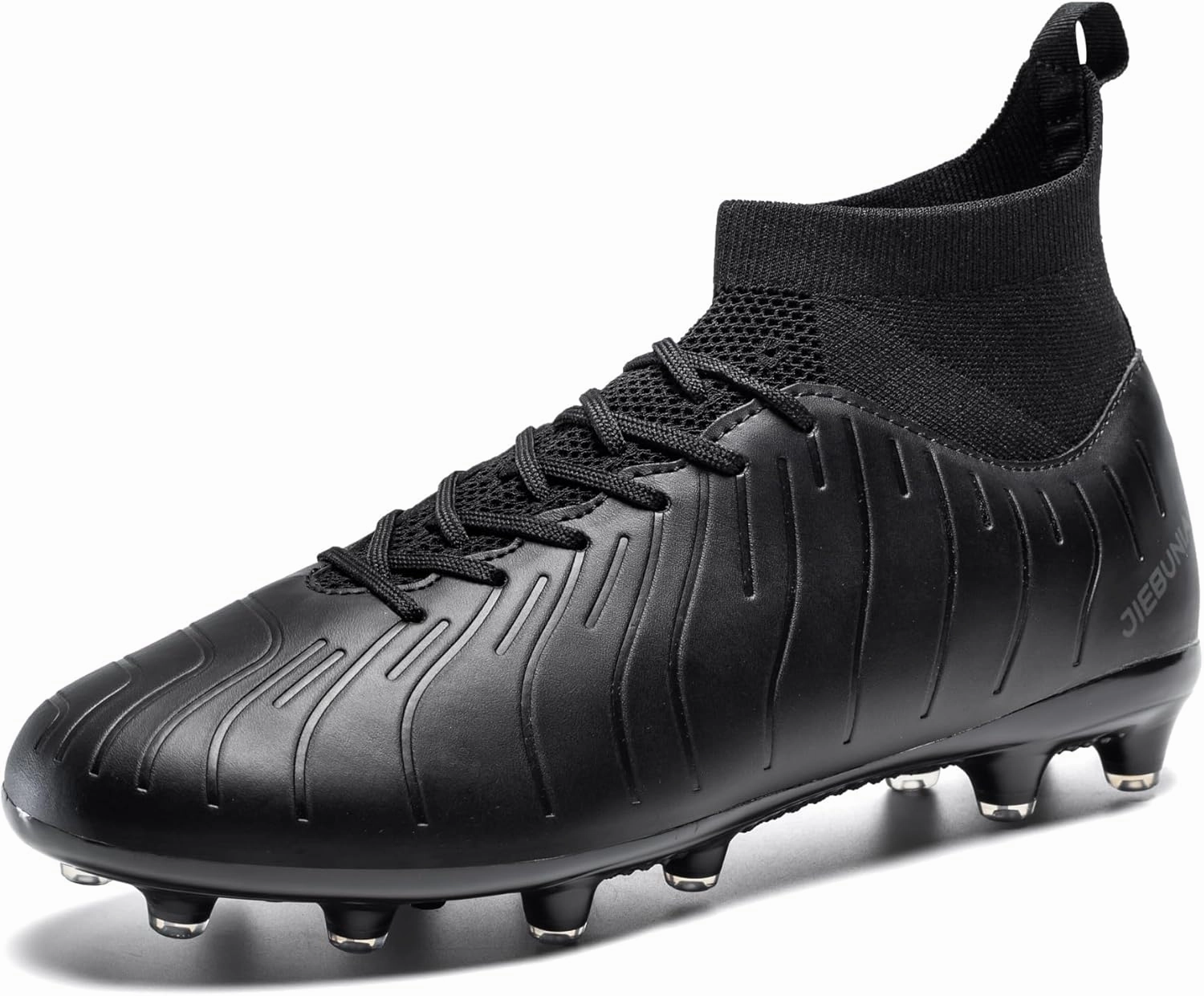 Men's Women's Soccer Shoes High-Tops Lace-Up Non-Slip Spikes Outdoor Sports Athletic Football Cleats