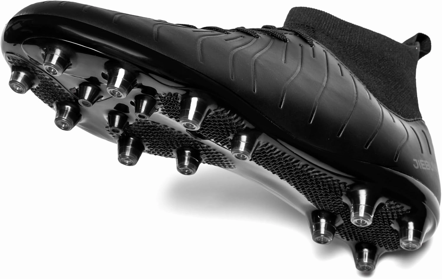 Men's Women's Soccer Shoes High-Tops Lace-Up Non-Slip Spikes Outdoor Sports Athletic Football Cleats