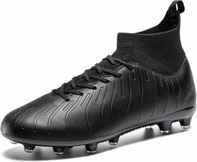 Men's Women's Soccer Shoes High-Tops Lace-Up Non-Slip Spikes Outdoor Sports Athletic Football Cleats
