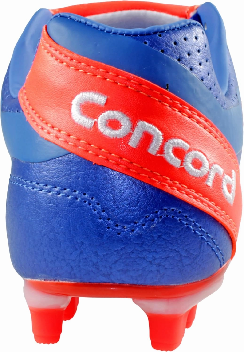 Men Soccer Cleats Concord S222CA Authentic Leather Firm Ground Made in Mexico Royal/Orange