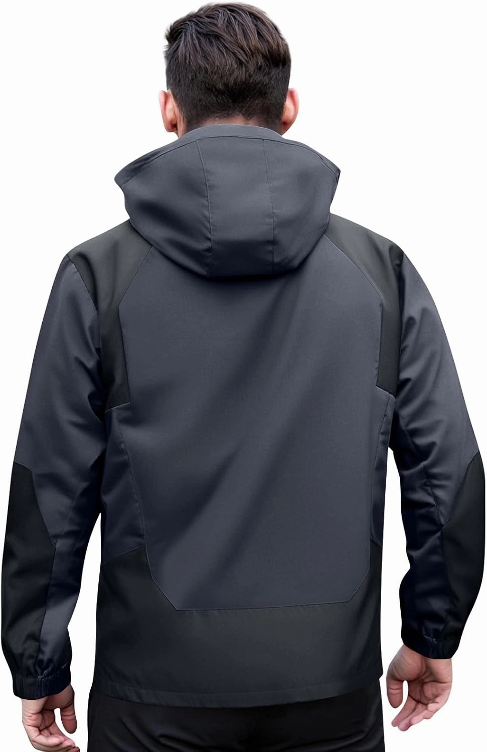 Mens Rain Jacket Lightweight Waterproof Rain Coats Poncho Sun Protective Outdoor Jacket with Hooded