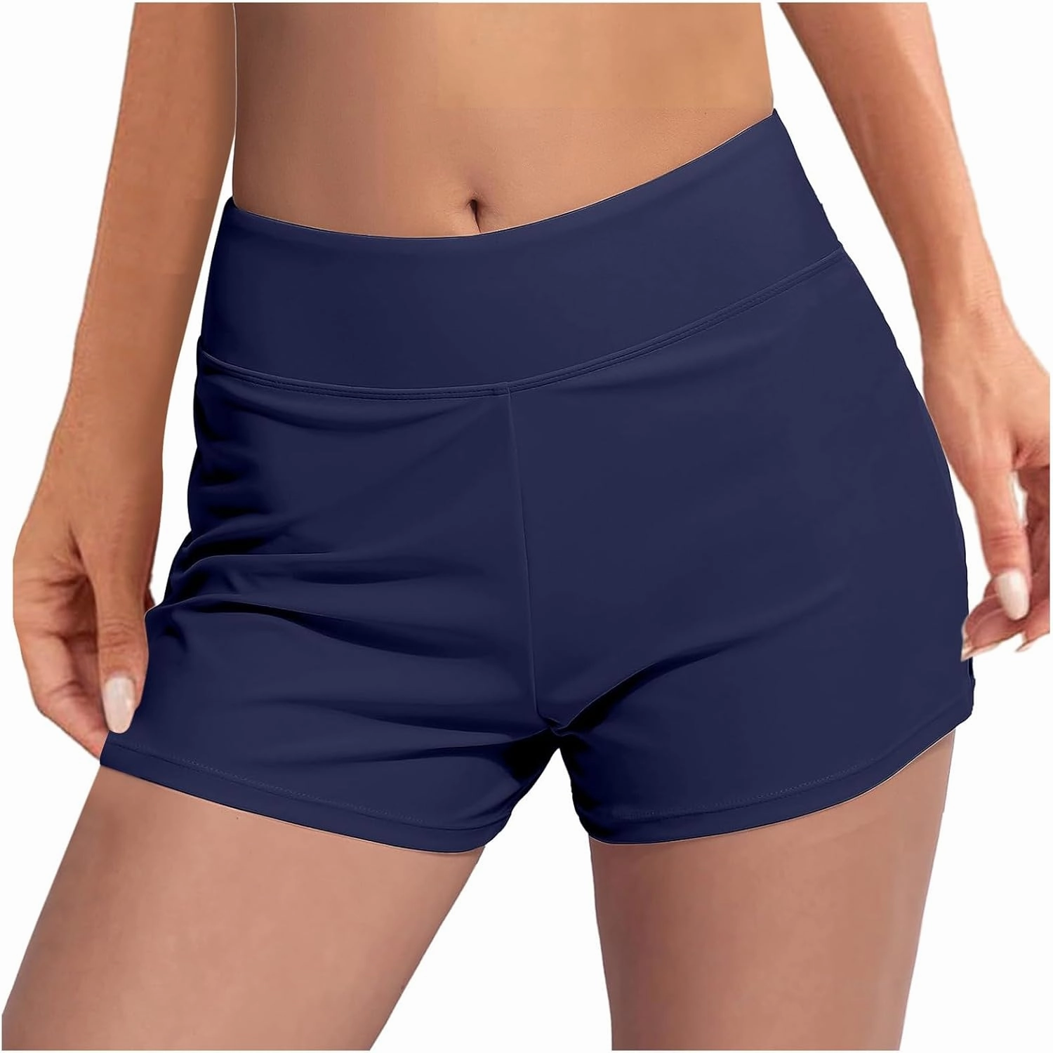 Menstrual Leakproof Swim Shorts for Women High Waisted Bathing Suit Bottoms Breathable Full Coverage Bikini Bottom