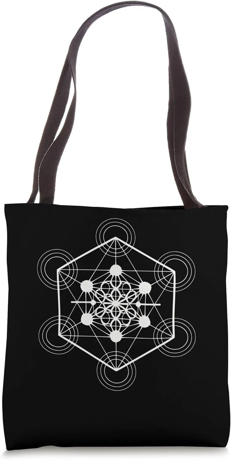 Metatron's Cube Matatron Esoteric Sacred Geometry Tote Bag