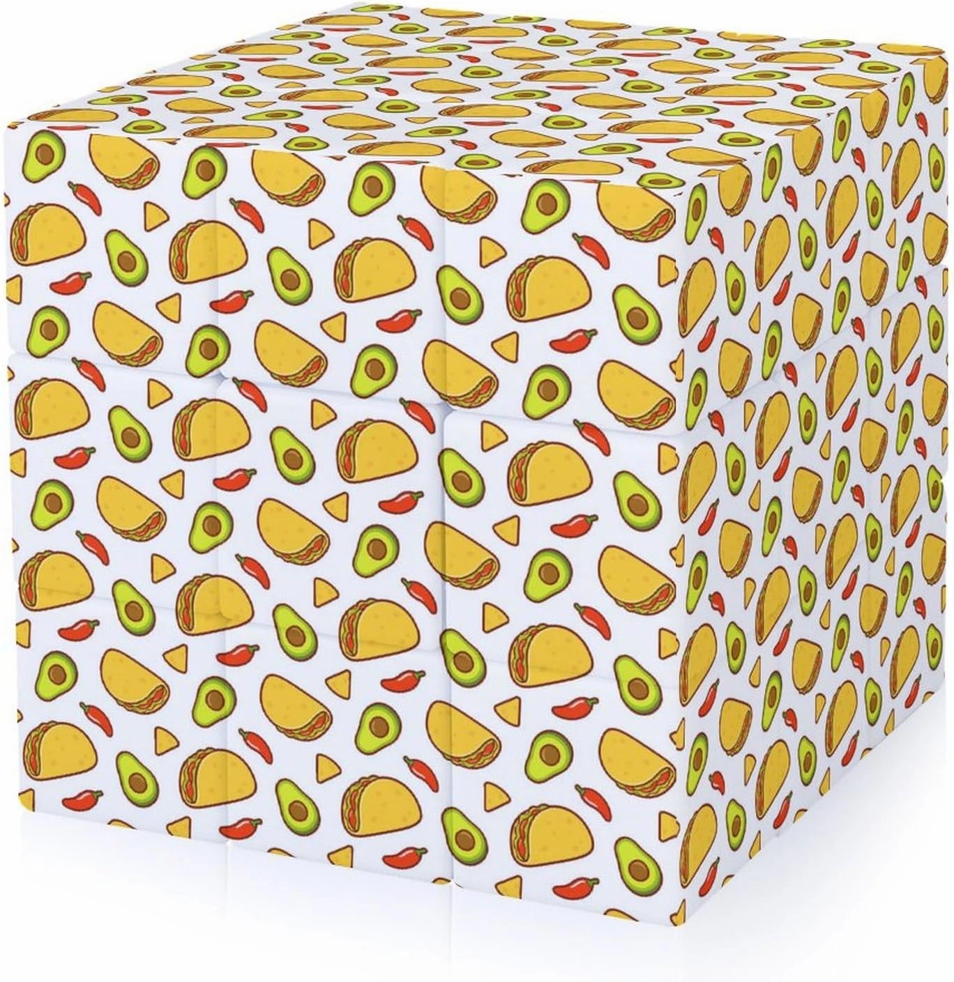 Mexican Food Avocado Funny 3x3x3 Cube Smooth Lightweight Puzzle for Adult Graphic Printing Travel