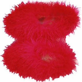 MH Bailment Women's Faux Curly Fur Slippers Fuzzy Fluffy Fashion Slippers Warm House Shoes Indoor Outdoor Winter