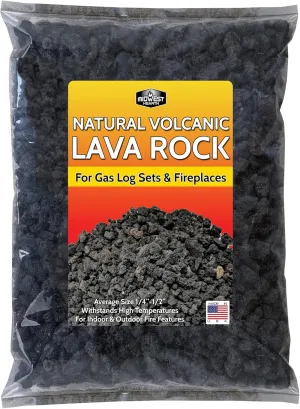 Midwest Hearth Natural Lava Rock Granules for Gas Log Sets and Fireplaces (10-lb Bag)
