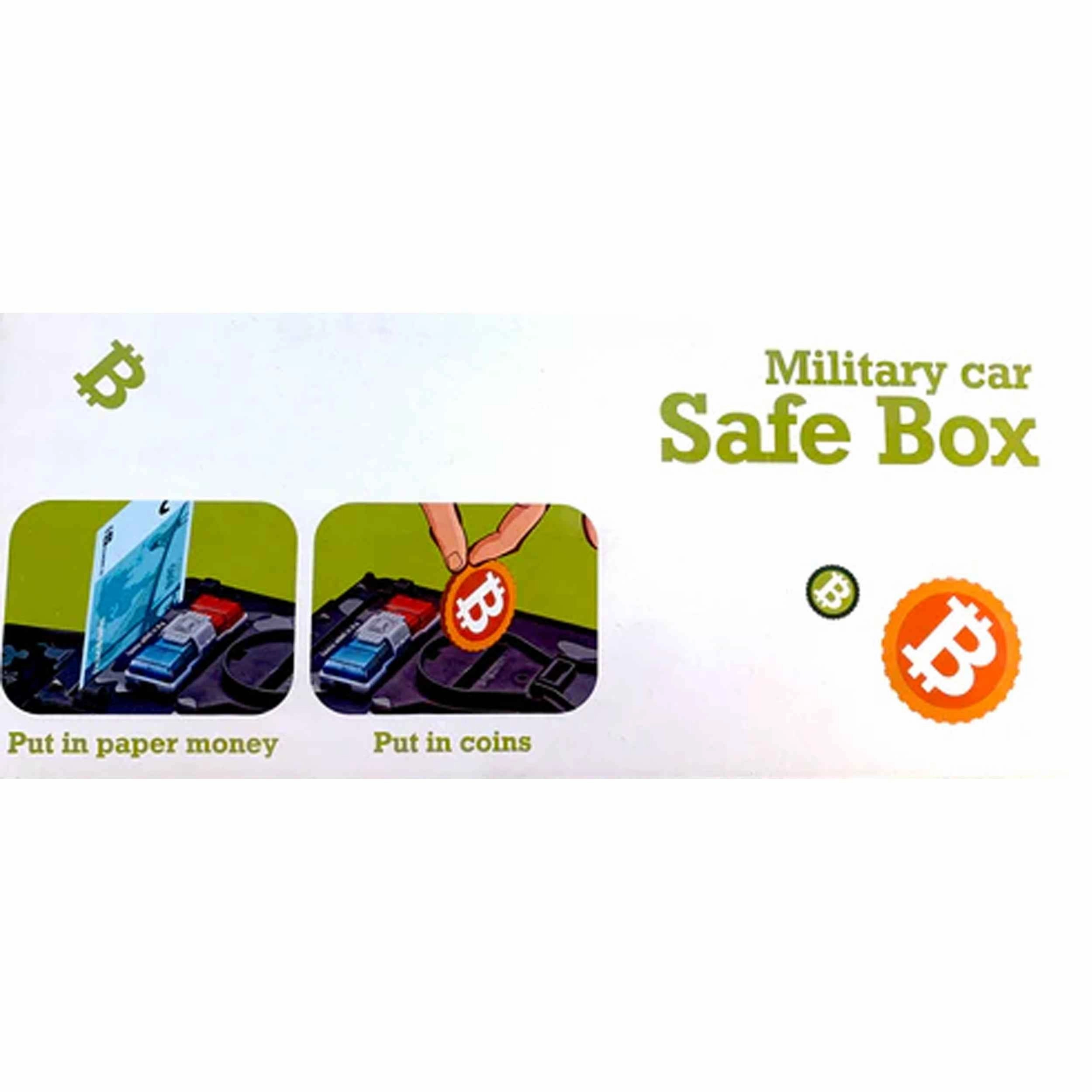 Military Vehicle Money Safe Box Wholesale – Bump & Go with Music & Lights