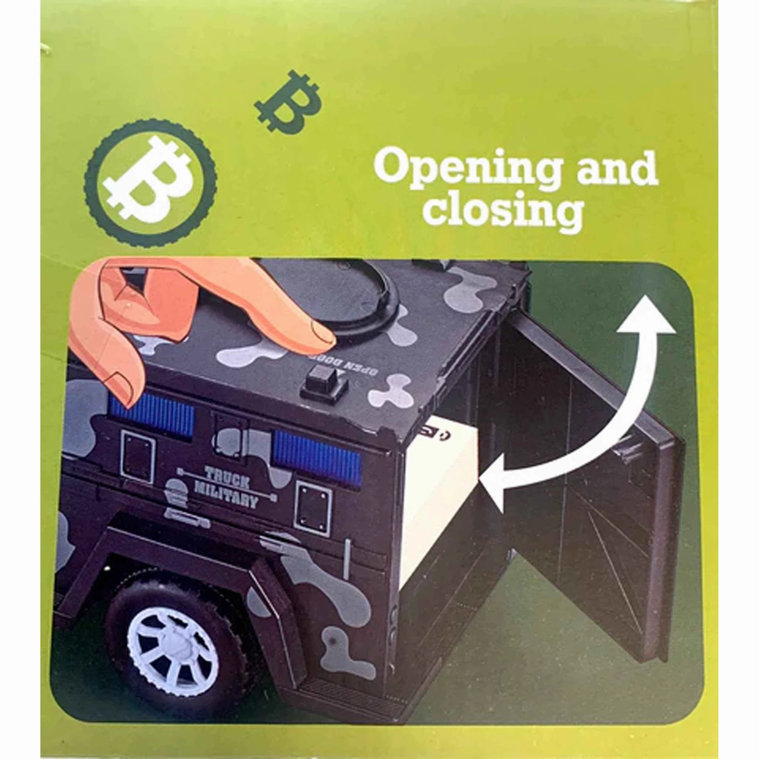 Military Vehicle Money Safe Box Wholesale – Bump & Go with Music & Lights